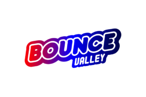 Bounce valley trampoline park logo.